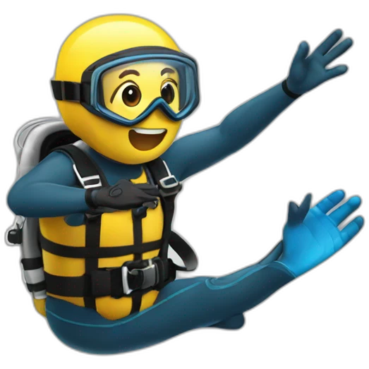 Diver make ok with hand emoji