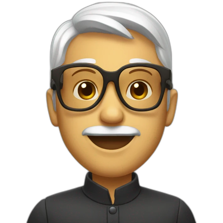 Roux a lunettes emoji
