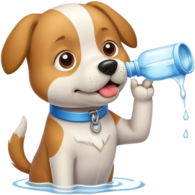 Dog drink  emoji