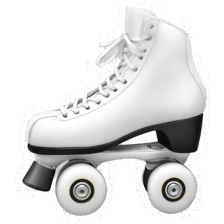 One White artistic rollerskate from edea flamenco emoji