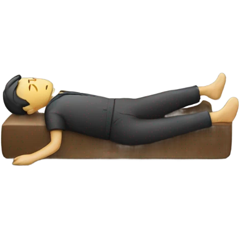a person lying  emoji
