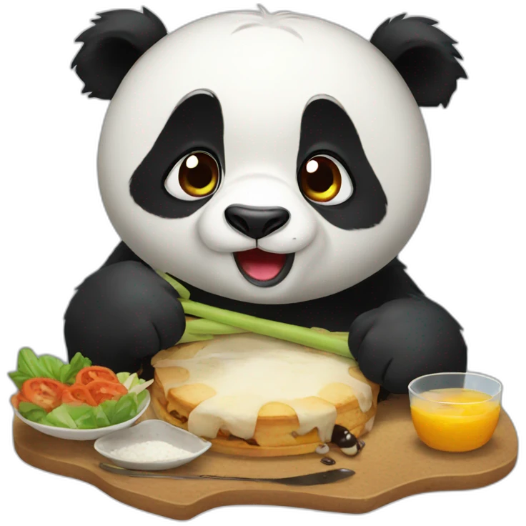 Hungry panda emoji