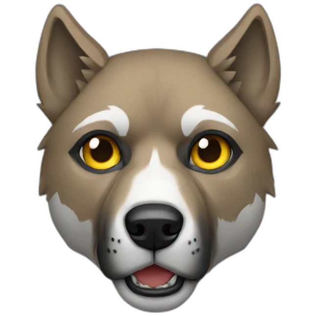 Wolf boxer emoji