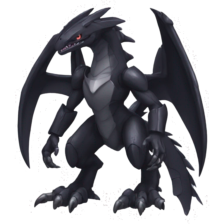  Cool Edgy Black Digimon-Fakemon-Raptor-Genesect-Dragon full body emoji