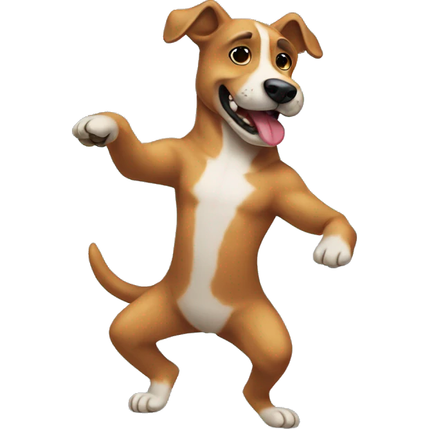 Perro bailando  emoji