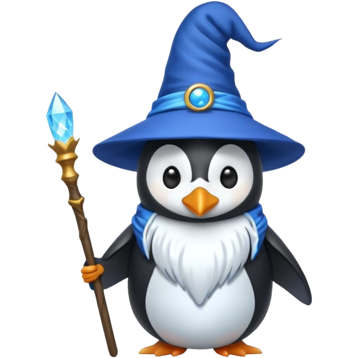 Penguin Wizard emoji