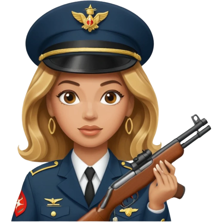 Beyonce shooting riffle  emoji