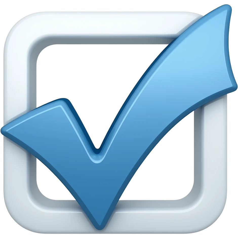 Синяя Галочка проверено emoji