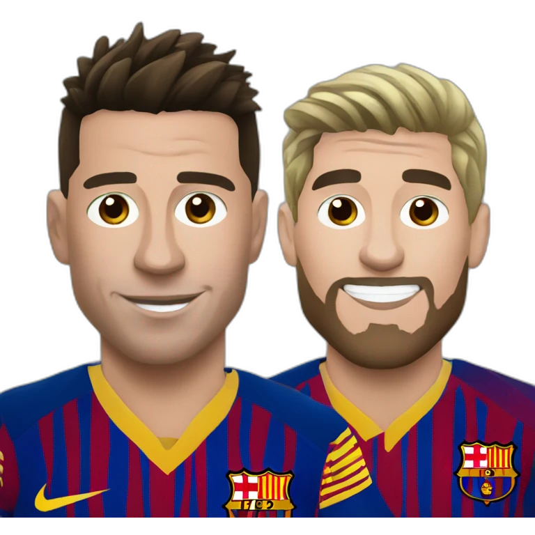 ronaldo with messi emoji