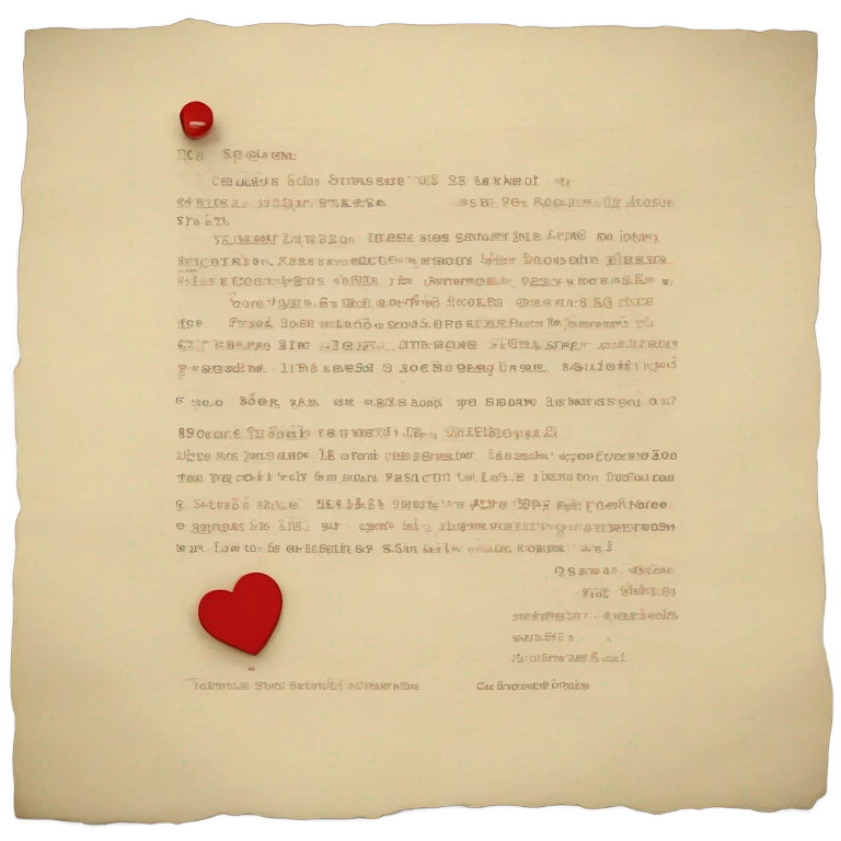 Carta escrita a mano emoji