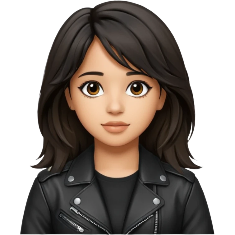 camila cabello wear leather jacket emoji