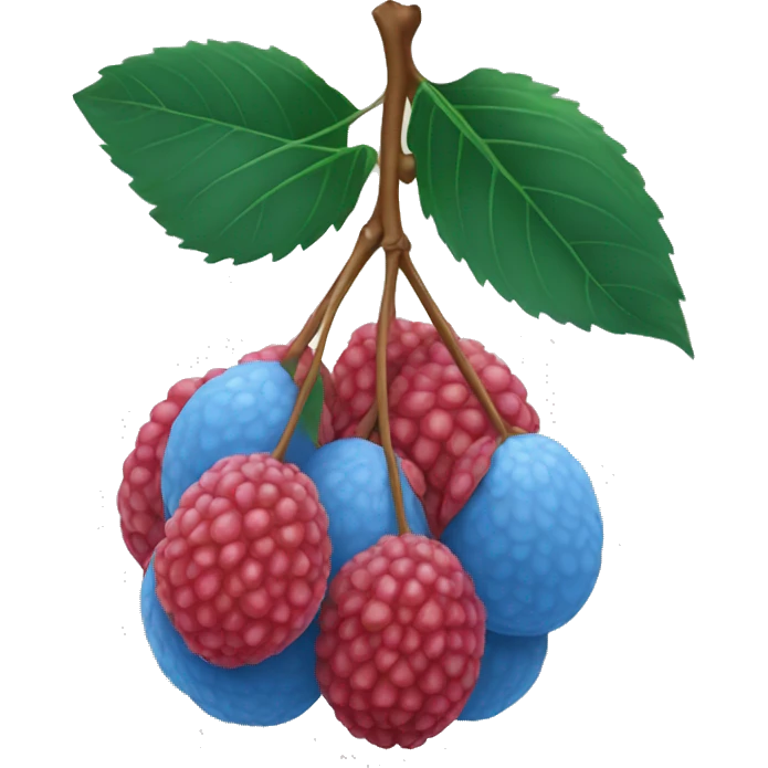 Lychee Blue color emoji