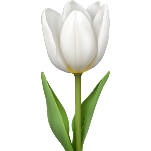 white tulip emoji