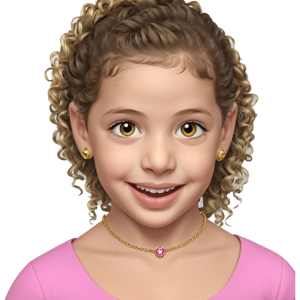 smiling girl with jewelry emoji