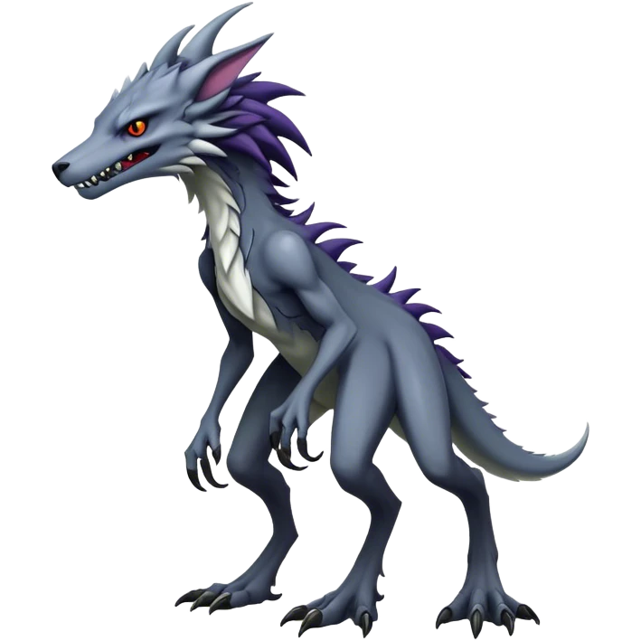 Edgy Eldritch Vernid-Sergal full body emoji