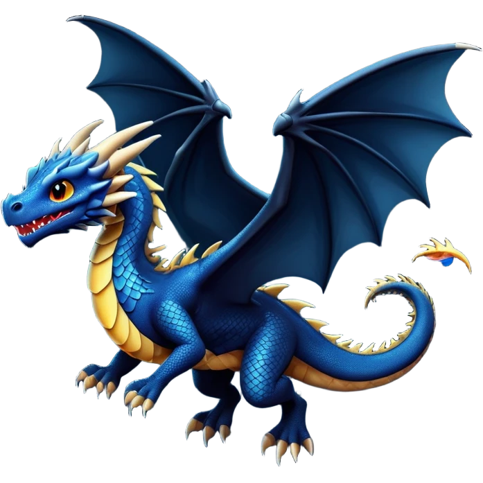 A Dragon Flying In The Night emoji