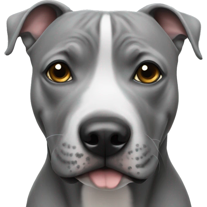 grey staffy emoji