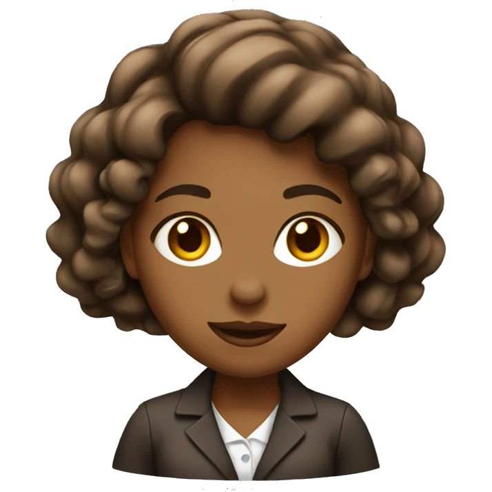Working girl Brown  emoji
