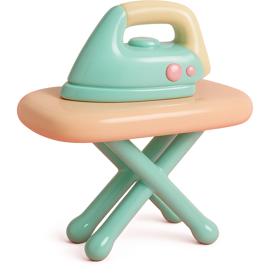 iron and ironing board emoji