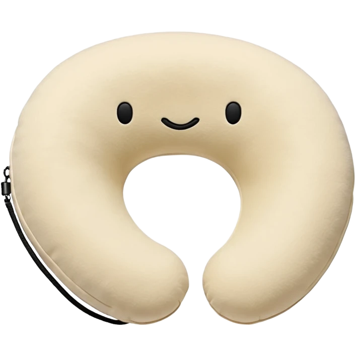 A fluffy memory-foam travel pillow that molds gently to the traveler’s head and shoulders. emoji