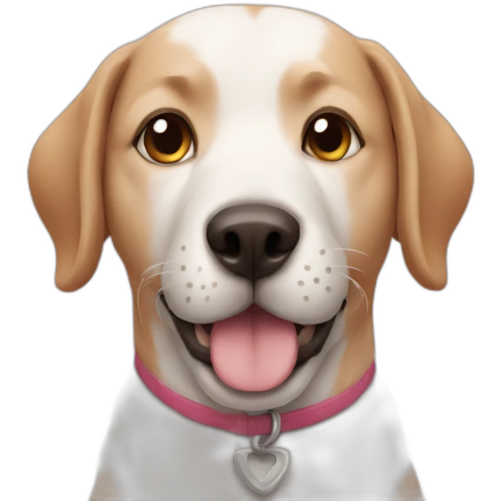 Dog with cat emoji
