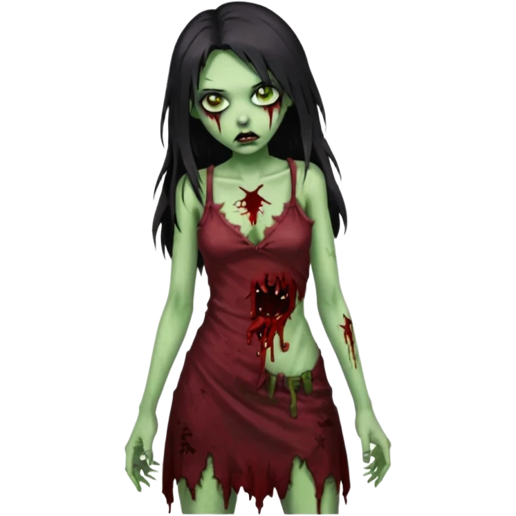 Zombie garota sexy emoji