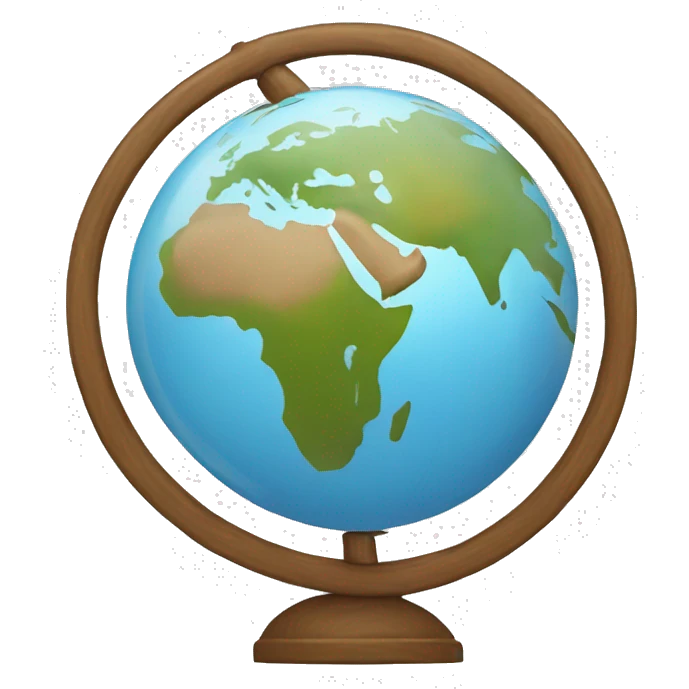 globe with Russia in the center emoji