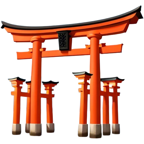 ​Cinematic Realistic Itsukushima Shrine, depicted as the iconic floating torii gate and shrine complex on the water, with vibrant vermilion hues contrasting against the serene blue sea and sky, rendered with intricate architectural details and soft, ethereal lighting that captures its spiritual beauty, emoji