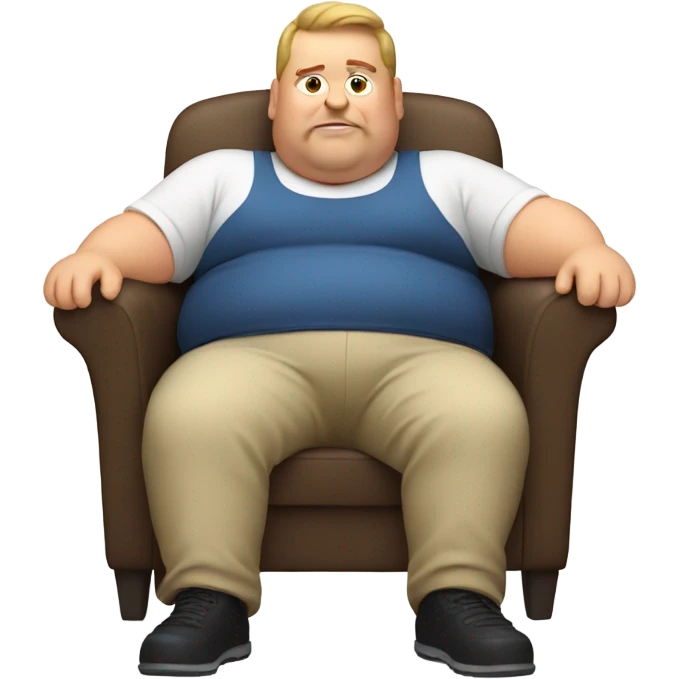 Fat guy in chair emoji