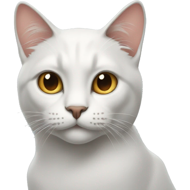 Cat with jawline saying sigma emoji