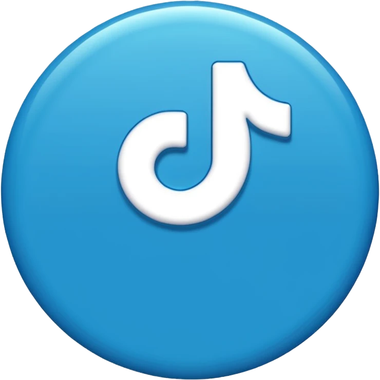 An emoji of the tiktok verified tick emoji