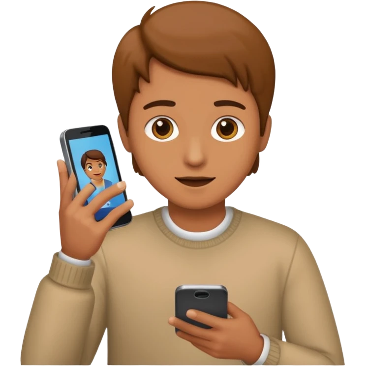 телефон играет в человека как в телефон emoji