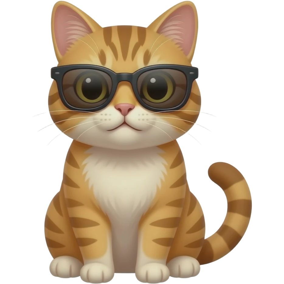 Cat wearing sunglasses emoji