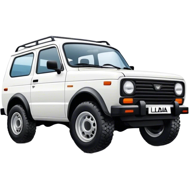 Lada niva urban white emoji