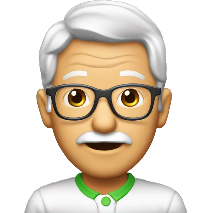 abuelo con el logo de PIMIENTO NIÑO Asesores de Seguros  emoji
