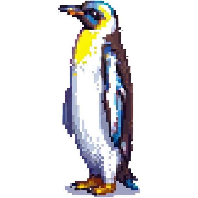 emperor penguin, side view emoji