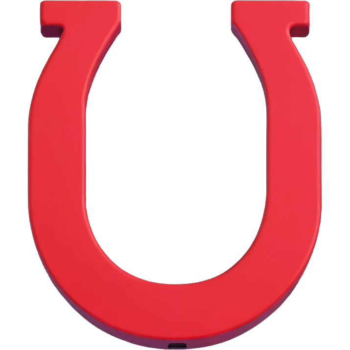 red horseshoe magnet emoji