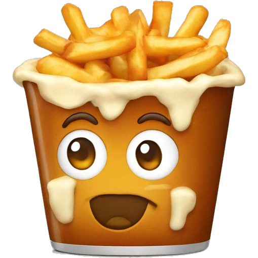 poutine sur un étage emoji
