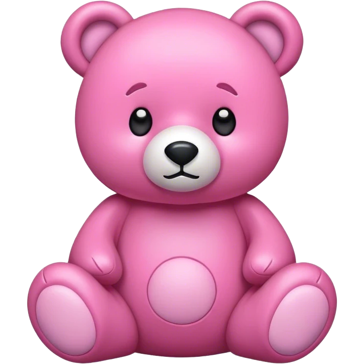pink stuffed bear emoji
