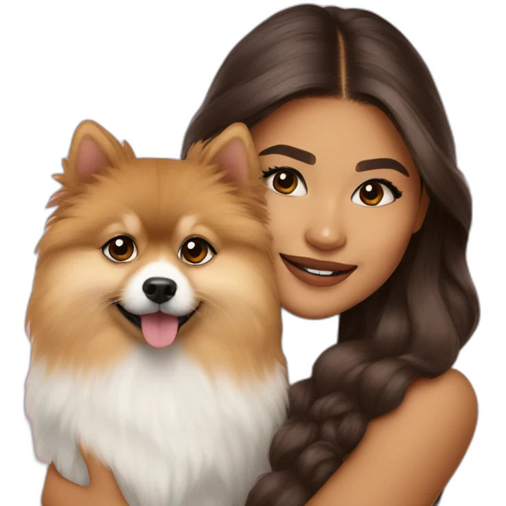 ZENDAYA WITH POMERANIA emoji