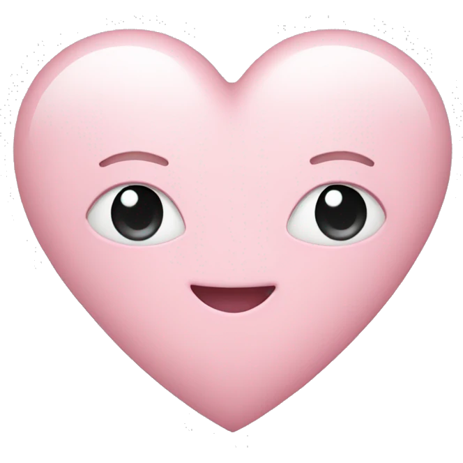 light pink heart  emoji