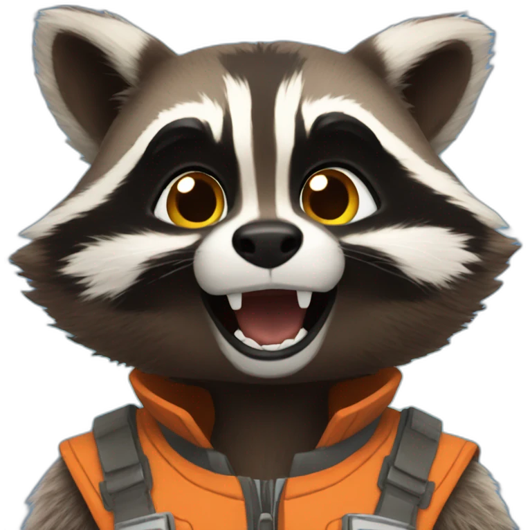 rocket racoon emoji