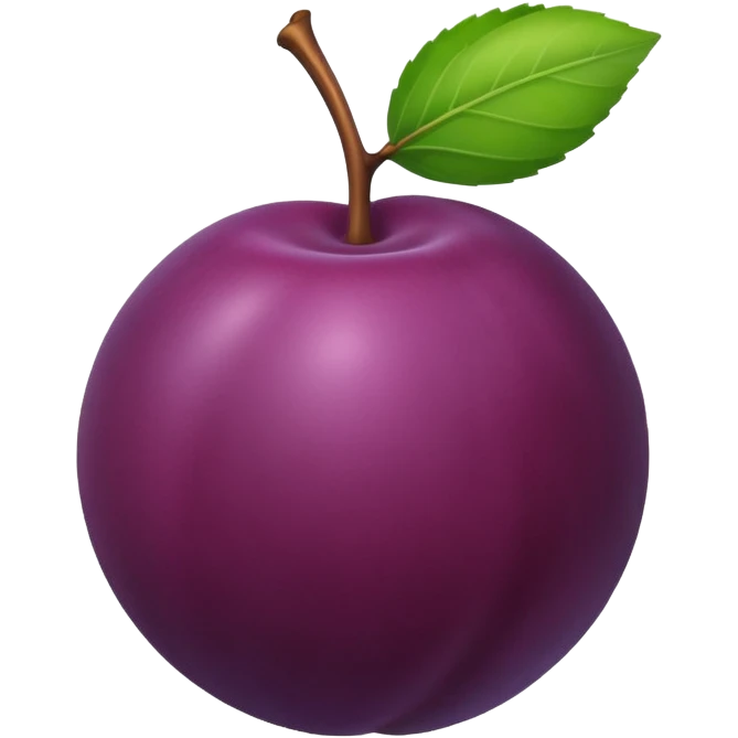 Plum emoji