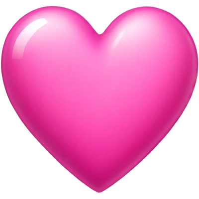Shiny pink heart emoji