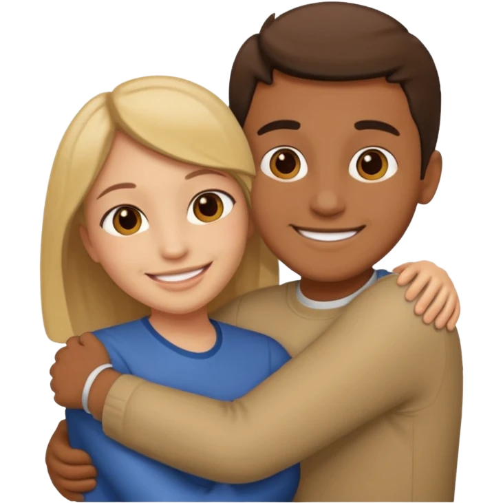 two people hugging emoji