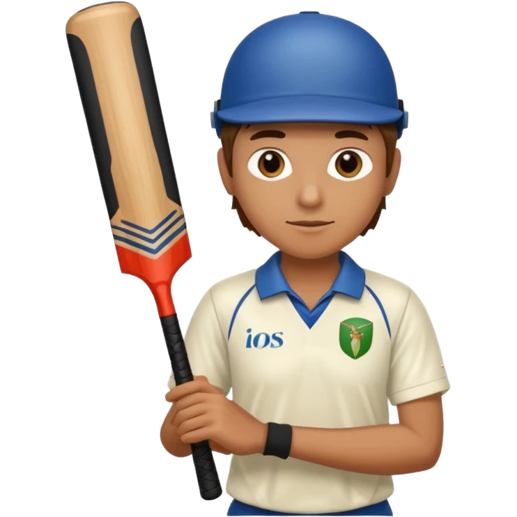 Playing cricket emoji