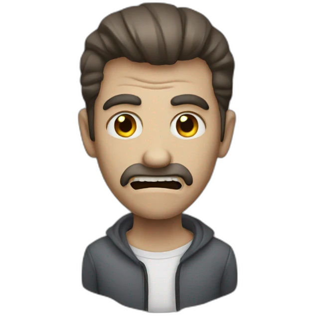 Horror scary man emoji