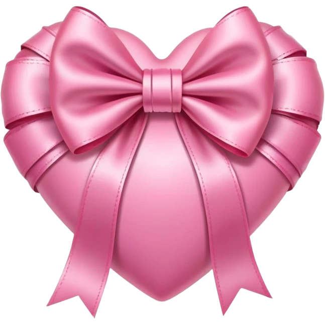 cute heart wrapped in pretty bows emoji