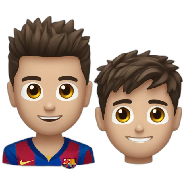 Ronaldo and Messi ￼ emoji