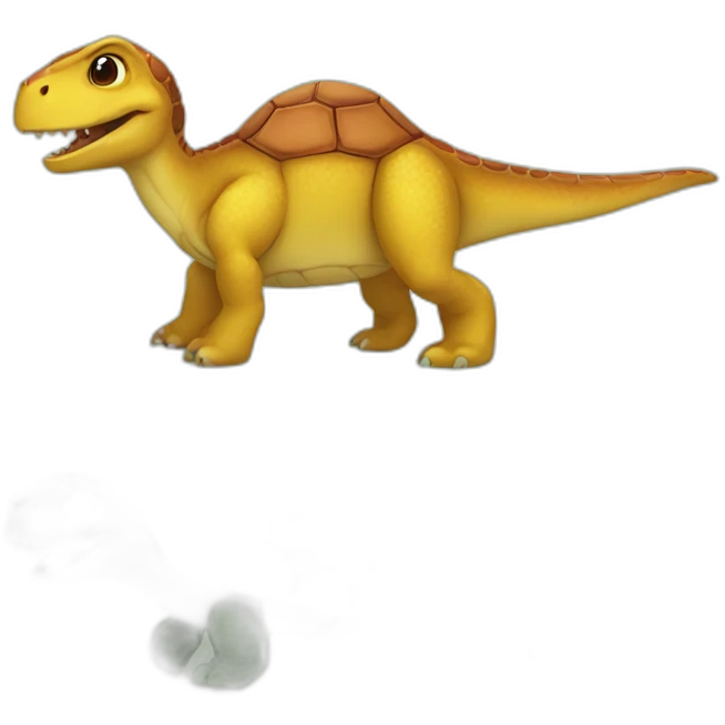 dino and turtle emoji